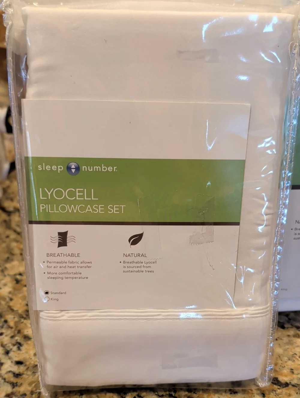 Sleep Number Lyocell Sheet and Pillowcase Set - White - Split California King